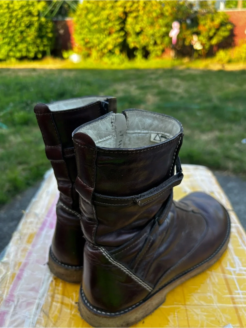 Angulus by Nilo  Women’s Brown Leather Full Zip Boots Size 39X